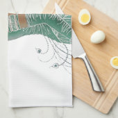 Vintage Ladys für grüne Kunstdrucke Geschirrtuch (Viertel Falte)