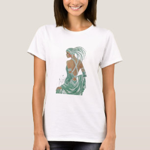 Vintage Ladys für grüne Kunstdrucke T-Shirt