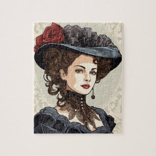Vintage Ladys in Hats Puzzle