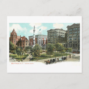 Vintage Lafayette Square, Buffalo, New York Postkarte