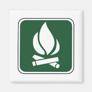 Vintage Lagerfeuer Schild Magnet