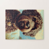 Vintage Lagotto Romagnolo Malerei Puzzle (Horizontal)