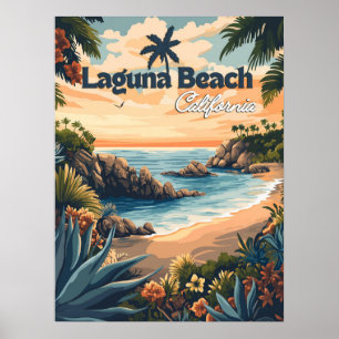 Vintage Laguna Beach Kalifornien  Poster
