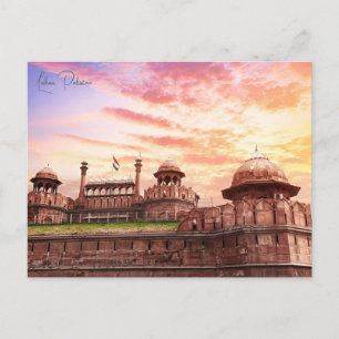 Vintage Lahore Pakistan Badshahi Reise Aquarell Postkarte
