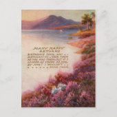 Vintage Lake District 1917 Geburtstag Postkarte (Vorderseite)
