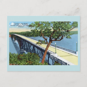 Vintage Lake of the Ozarks, Hurricane Deck Bridge Postkarte