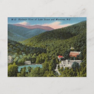 Vintage, Lake Susan und Montreat North Carolina Postkarte