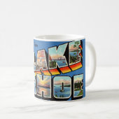 Vintage Lake Tahoe Gruß Kaffeetasse (VorderseiteRechts)