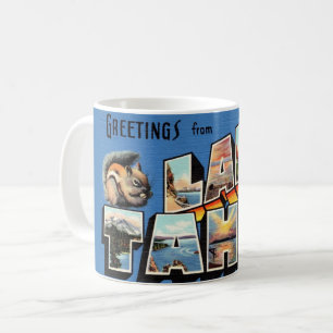Vintage Lake Tahoe Gruß Kaffeetasse