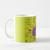 Vintage Lake Tahoe Map Mug Kaffeetasse (Links)