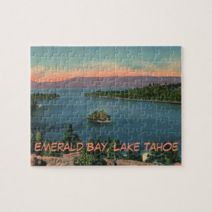 Vintage Lake- Tahoesmaragd-Bucht Puzzle