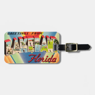 Vintage Lakeland Florida Gepäckanhänger