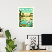 Vintage Lakeland Florida Poster (Heimbüro)