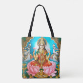 Vintage Lakshmi - Göttin des Segens Tasche (Rückseite)