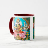 Vintage Lakshmi-Tasse-Göttin des Segen Tasse (Vorderseite Links)