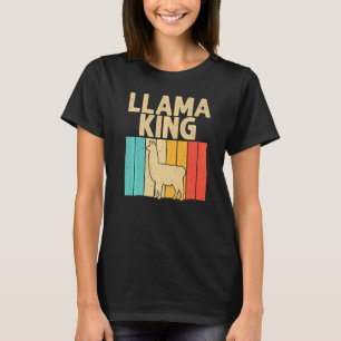 Vintage Lama für Männer Opa Vater Alpaka Tier T-Shirt