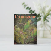 Vintage L'Amazone Reise-Postkarte Postkarte (Stehend Vorderseite)