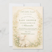 Vintage Lamb Meadow Arch Baby Shower Einladung (Vorderseite)
