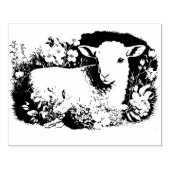 Vintage Lamm Antike Gummi-Briefmarke Gummistempel (Prägung)