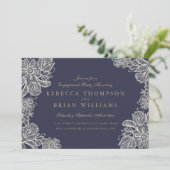 Vintage Lan-Engagement-Partei Einladung (Stehend Vorderseite)