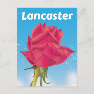 Vintage Lancaster, englisches Reiseplakat Postkarte