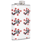 Vintage Lancaster unter den Roten Poppies Flachmann (Rechts)