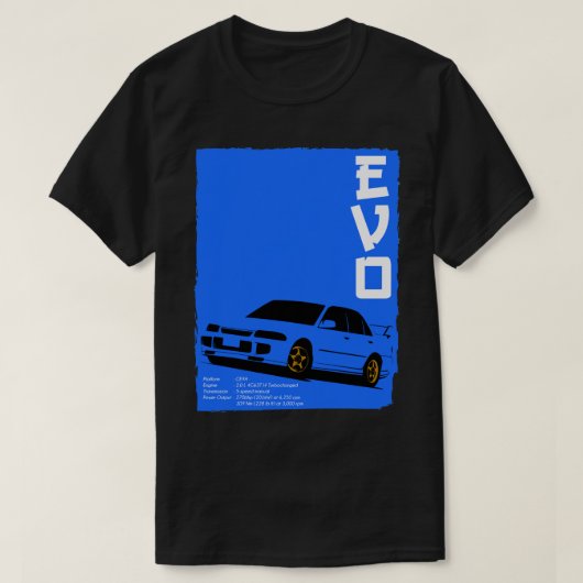 Vintage Lancer Evolution Iii T-Shirt (Design vorne)