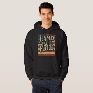 Vintage Land der Freien USA Unabhängigkeitstag Hoodie