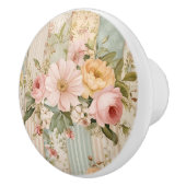 Vintage Landesflora Keramikknauf (Rechts)