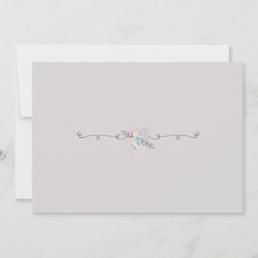 Vintage Landeshochzeit Save The Date (Rückseite)