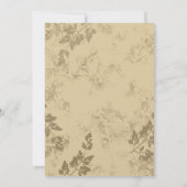 Vintage Landesverheiratung Einladung (Rückseite)