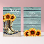 Vintage Landfarm Sonnenblumen Rustikale Natur Visitenkarte