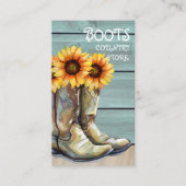 Vintage Landfarm Sonnenblumen Rustikale Natur Visitenkarte (Vorderseite)