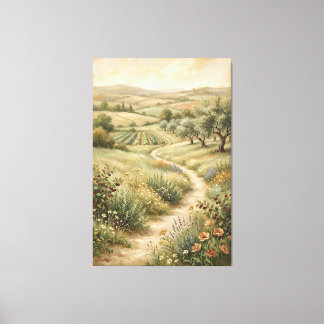 Vintage Landhaus-Landschaft-Wandkunst Leinwanddruc Leinwanddruck