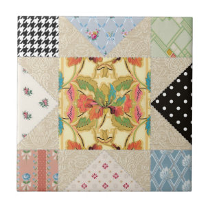 Vintage Landhaus-Stil-Abendstern-Quiltmuster Fliese
