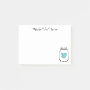 Vintage Landhausstil-Mason-Glas Post-it® Notizen