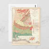 Vintage Landkarte Alabamas (1882) Postkarte (Vorne/Hinten)