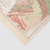 Vintage Landkarte Alabamas (1882) Seidenpapier (Ausschnitt)