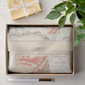 Vintage Landkarte Alabamas (1882) Seidenpapier (Geschenk)