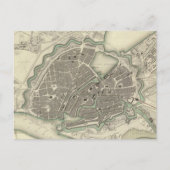 Vintage Landkarte Hamburg Deutschland (1841) Postkarte (Vorderseite)