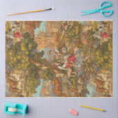 Vintage ländliche Landschaft Seidenpapier (Basteln)