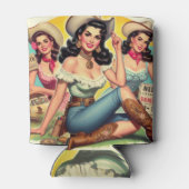 Vintage Landmädchen Dosenkühler (Rückseite)