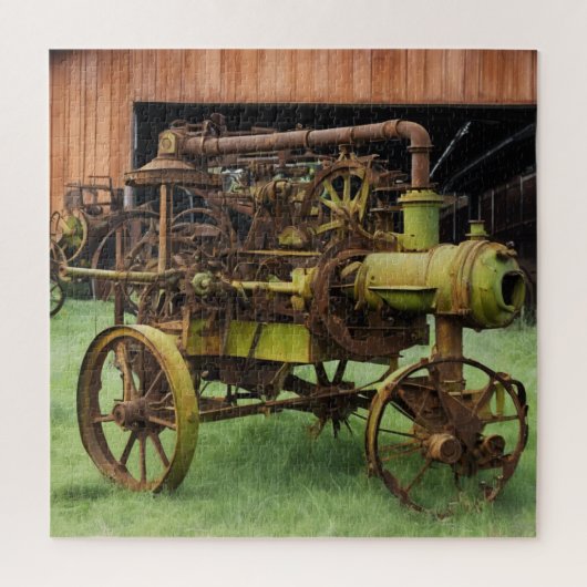 Vintage Landmaschinen Puzzle (Vertikal)