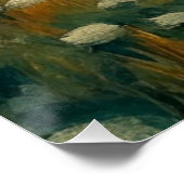 Vintage Landscape Mountains Wildflowers Poster (Ecke)