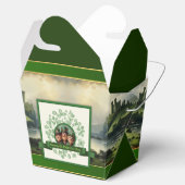 Vintage Landschaft am St. Patrick's Day TOFB Geschenkschachtel (Geöffnet)