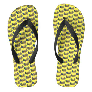 Vintage Landschaft des Rasenmähers Push Badesandalen