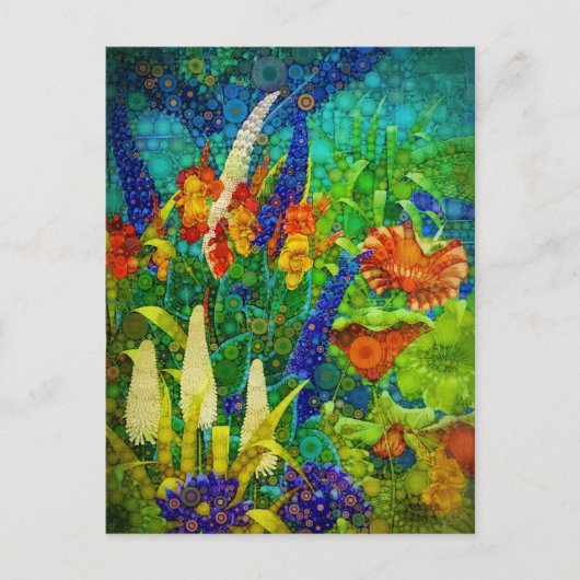 Vintage Landschaft des Tropenwaldes Feiertagspostkarte (Vorderseite)