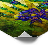 Vintage Landschaft des Tropenwaldes Poster (Ecke)