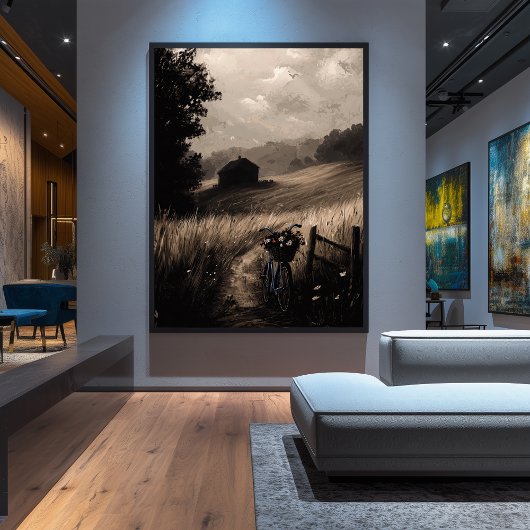 Vintage Landschaft Escape, ruhige Landschaft Poster