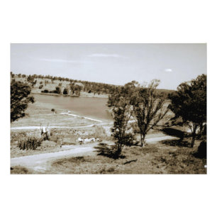 Vintage Landschaft Fotodruck